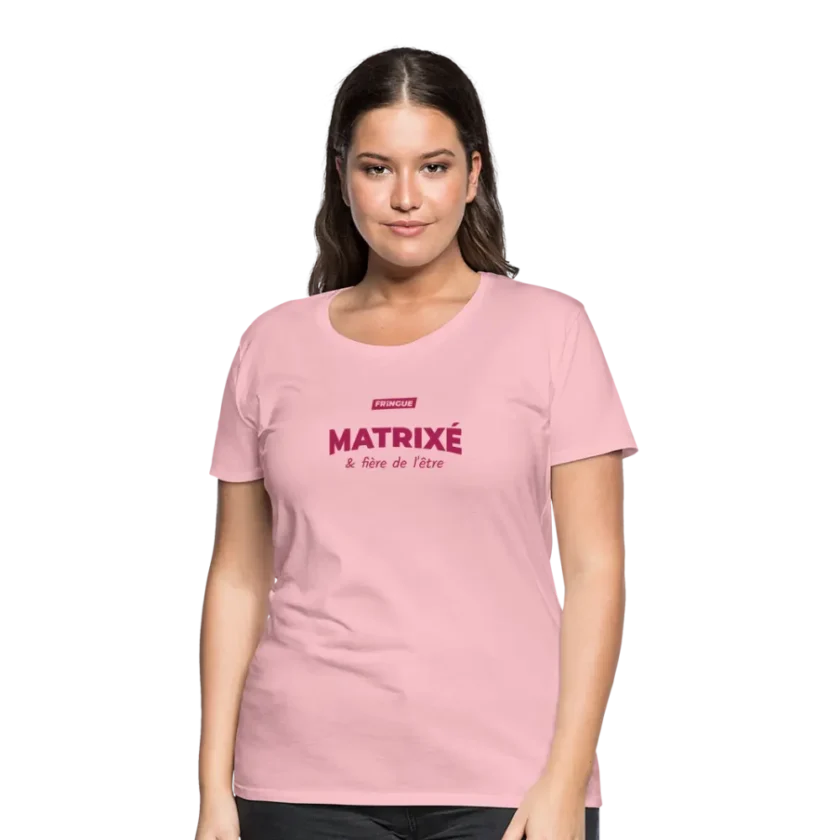 t-shirt femme matrixé édition rose fr1ngue gta rp streamer merch