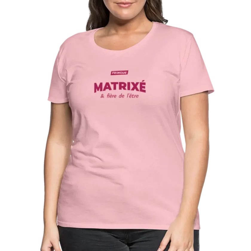 t-shirt femme matrixé édition rose fr1ngue gta rp streamer merch