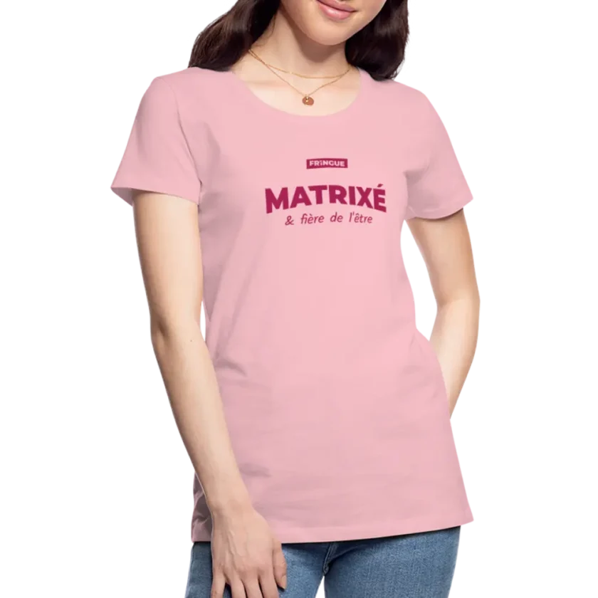 t-shirt femme matrixé édition rose fr1ngue gta rp streamer merch