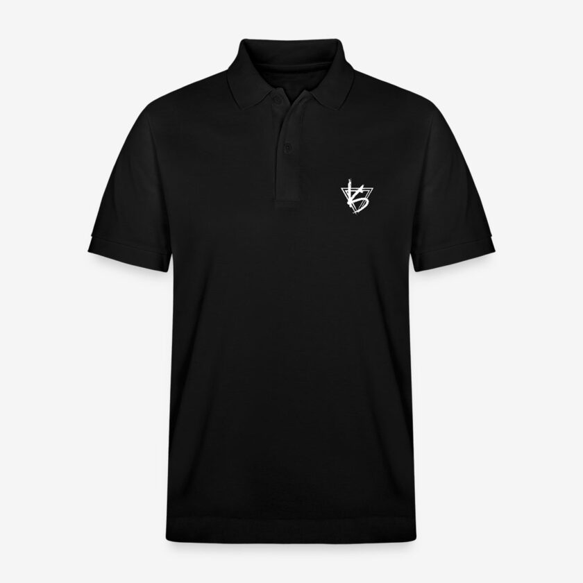 Polo noir bio Unisexe Kusa