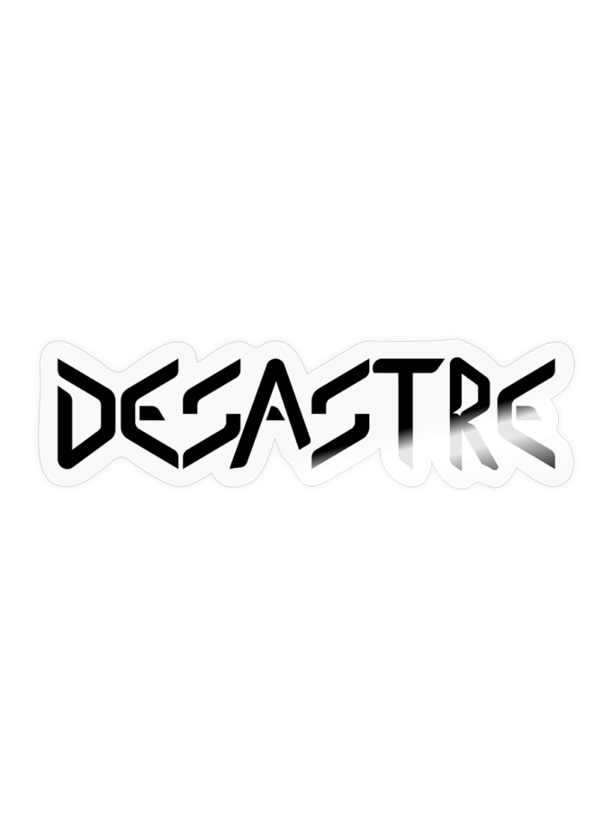 Sticker noir transparent Desastre fr1ngue streamer stream twitch france français