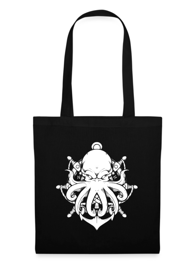 Tote Bag noir édition Kraken Dhalen twitch français youtube streamer fr1ngue