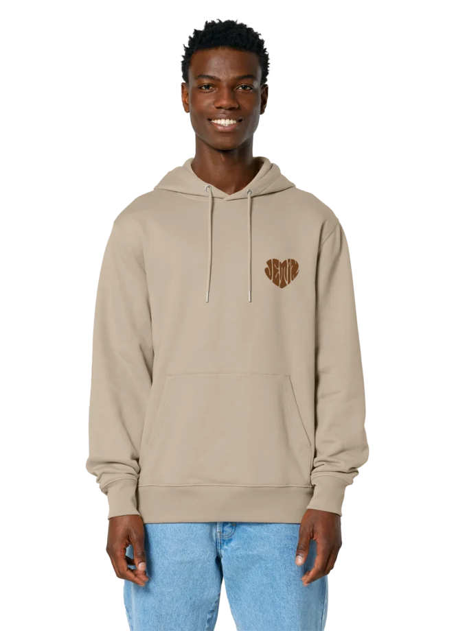 Sweat à capuche épais bio beige Unisexe Jetix fr1ngue twitch streamer valorant radiant champion mio français france