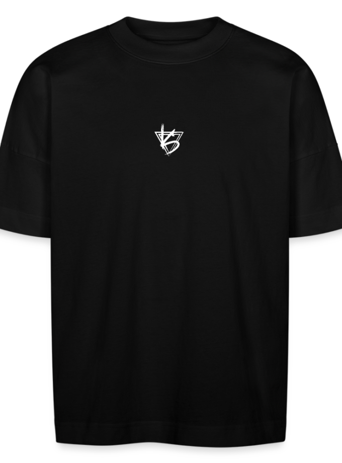 T-shirt bio Oversize noir Unisexe Kusa