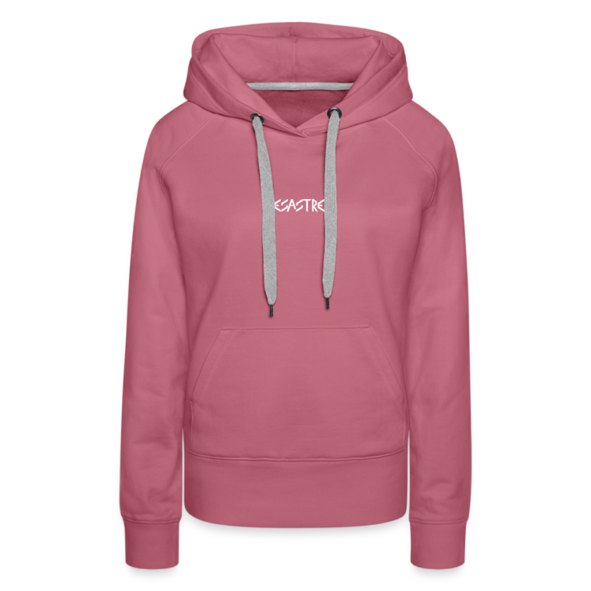 Sweat-shirt à capuche mauve Femme Desastre