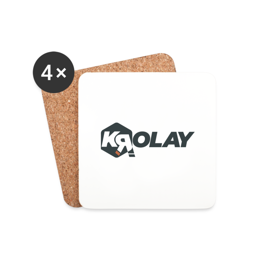 Dessous de verre (lot de 4) Krolay fr1ngue twitch streamer rust français france