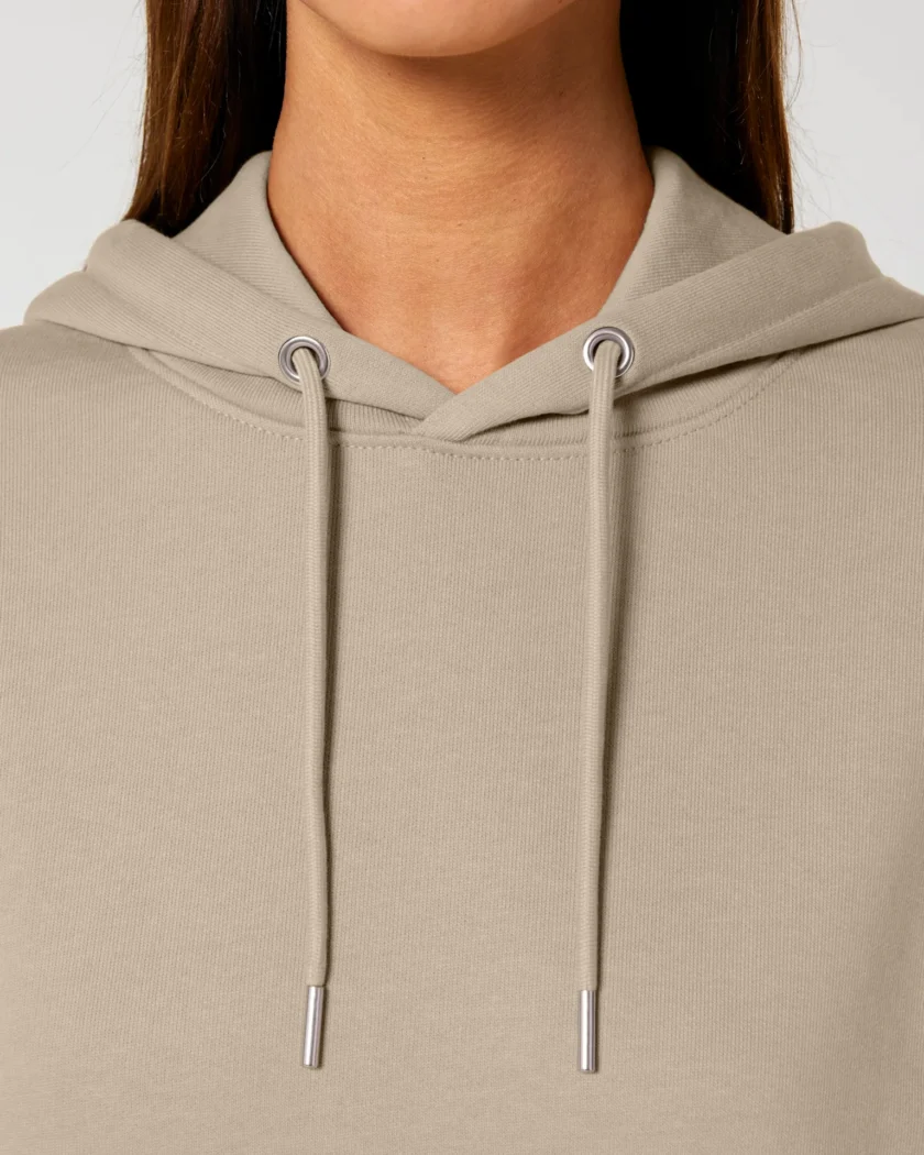 Sweat à capuche épais bio beige Unisexe Krolay fr1ngue twitch streamer rust français france