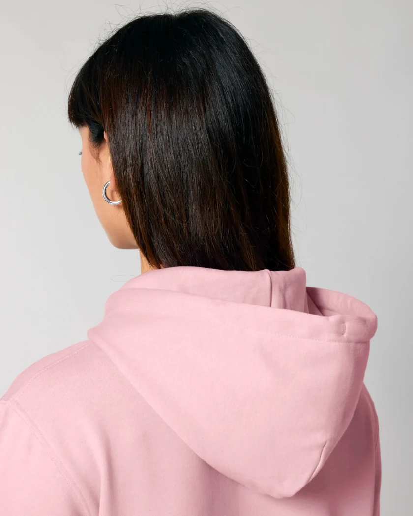 Sweat à capuche épais bio rose pâle Unisexe Krolay fr1ngue twitch streamer rust français france