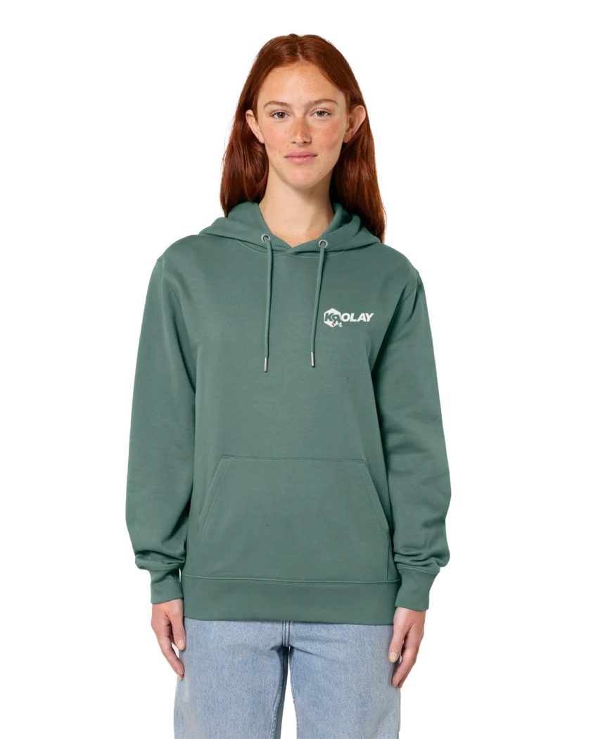 Sweat à capuche épais bio vert sapin Unisexe Krolay fr1ngue twitch streamer rust français france