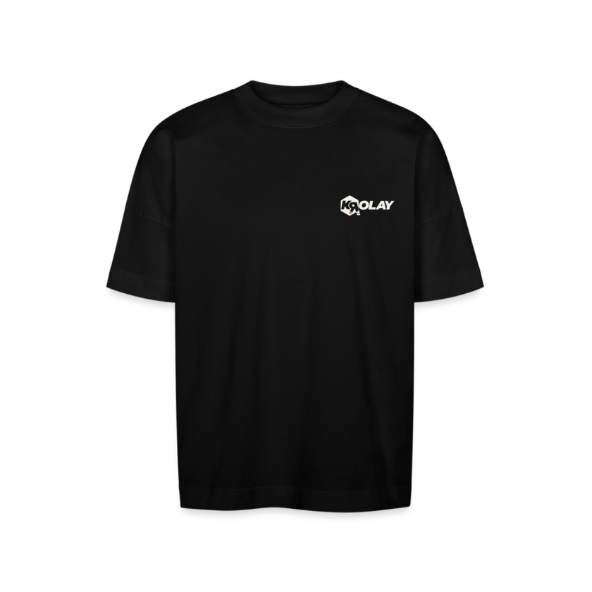 T-shirt bio Oversize noir Unisexe Krolay fr1ngue twitch streamer rust français france