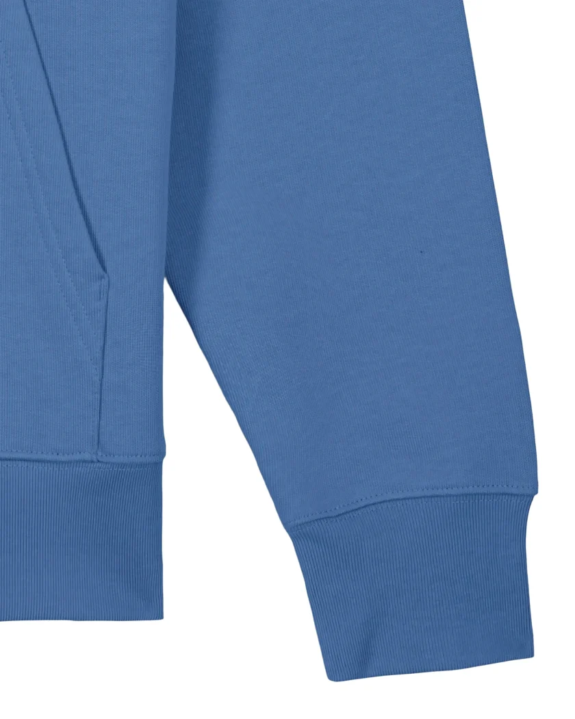 Sweat à capuche épais bio bleu Unisexe Krolay fr1ngue twitch streamer rust français france