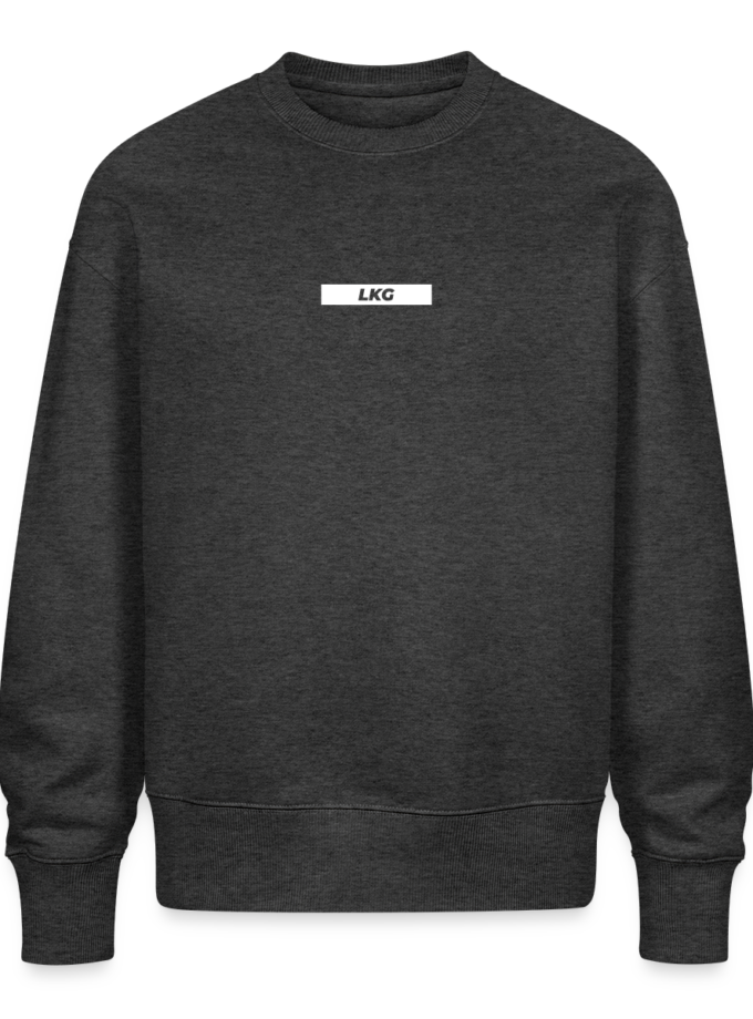Sweat bio Oversize gris foncé chiné Unisexe Likywind fr1ngue twitch streamer league of legends lol française france