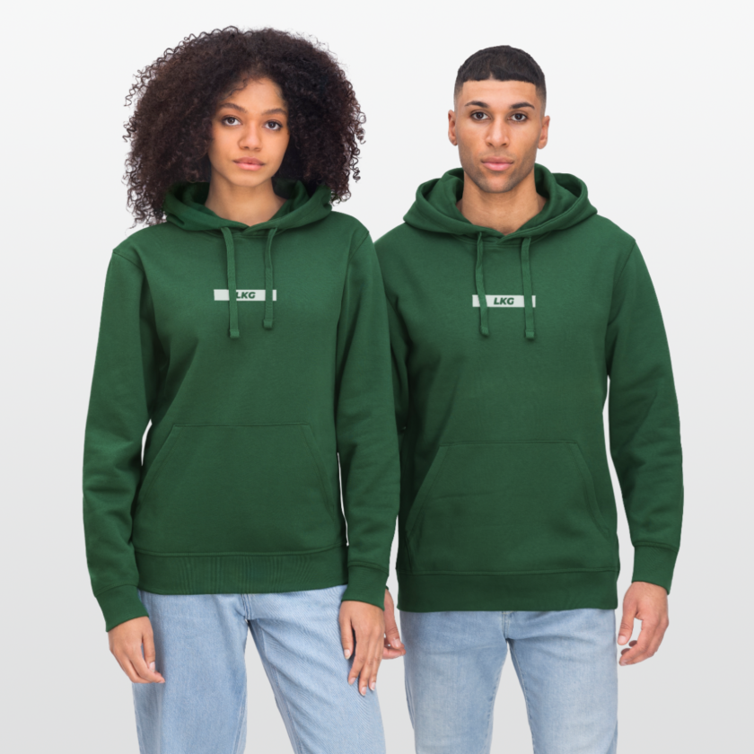 Sweat à capuche bio vert Unisexe Likywind fr1ngue twitch streamer league of legends lol française france