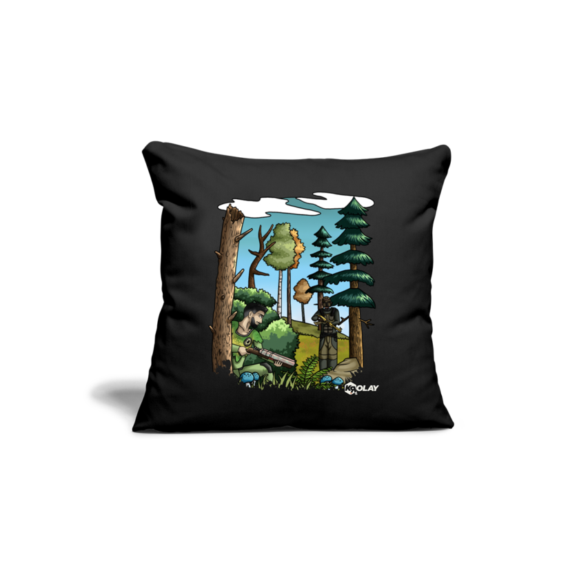 Coussin et housse noir Fougère Krolay Fr1ngue streamer rust merch vêtement twitch