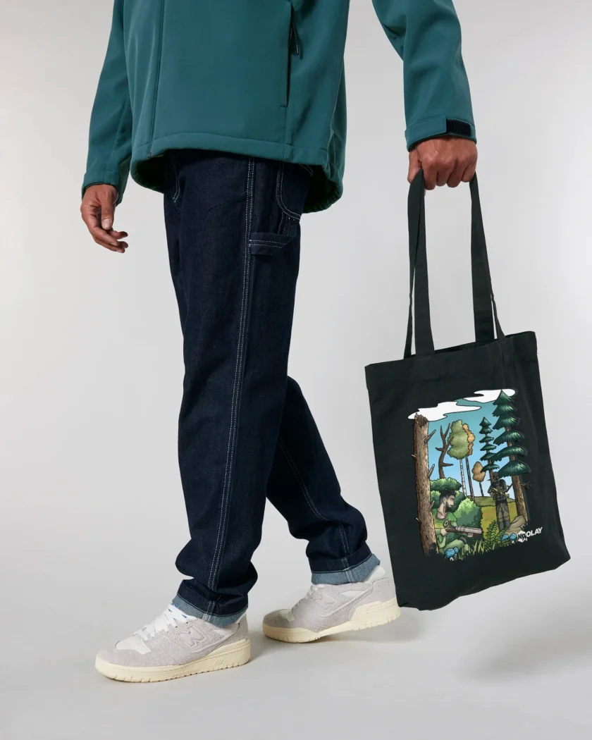 Tote bag épais recyclé Fougère Krolay Fr1ngue streamer rust merch vêtement twitch
