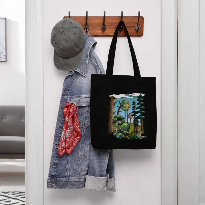 Tote bag épais recyclé Fougère Krolay Fr1ngue streamer rust merch vêtement twitch