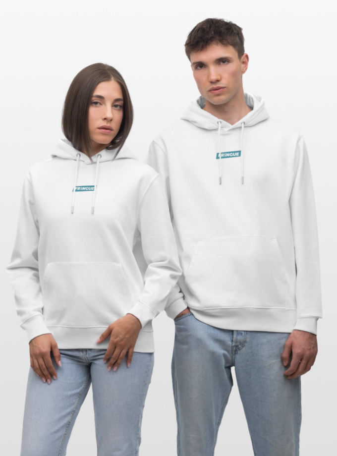 Sweat à capuche épais bio blanc Unisexe Matrixé Fr1ngue GTA RP