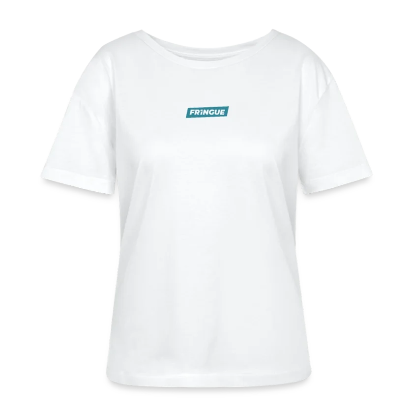T-shirt bio à col rond blanc Femme Matrixé fr1ngue GTA RP