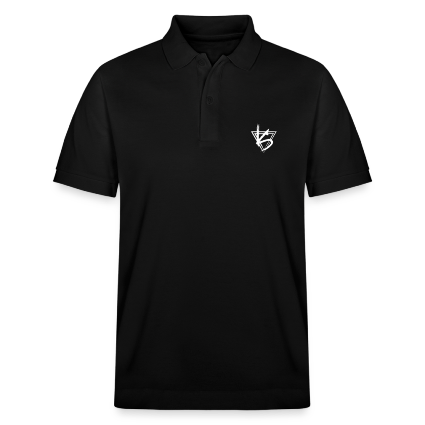 Polo noir bio Unisexe Kusa