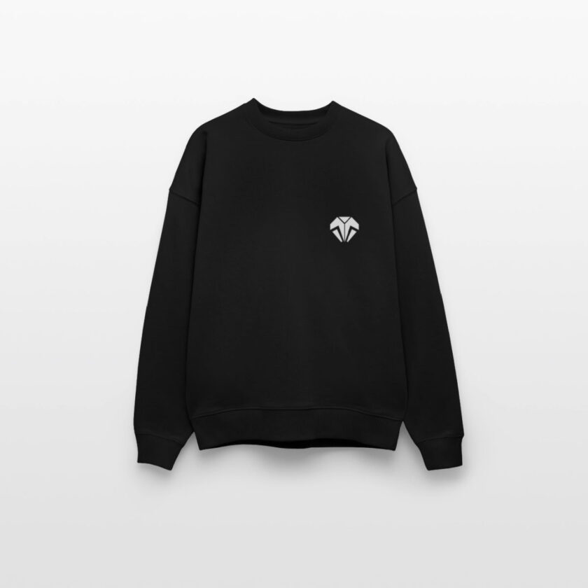 Sweat bio Oversize noir Unisexe Uranium