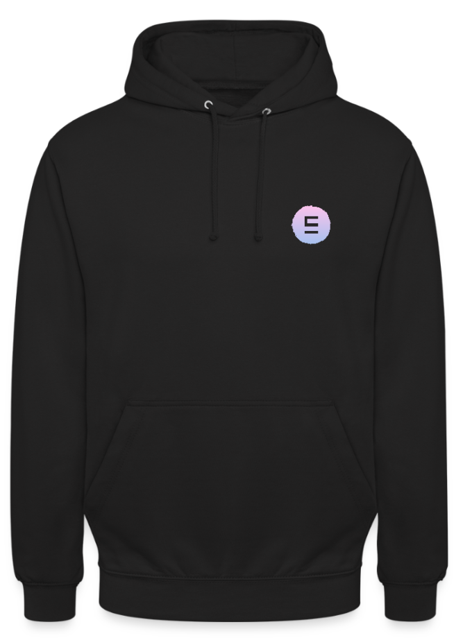 Sweat-shirt noir coloré Unisexe Echyr
