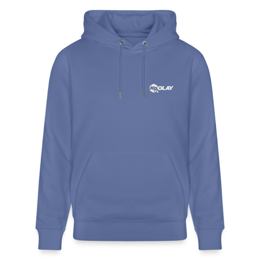 Sweat à capuche épais bio bleu Unisexe Krolay