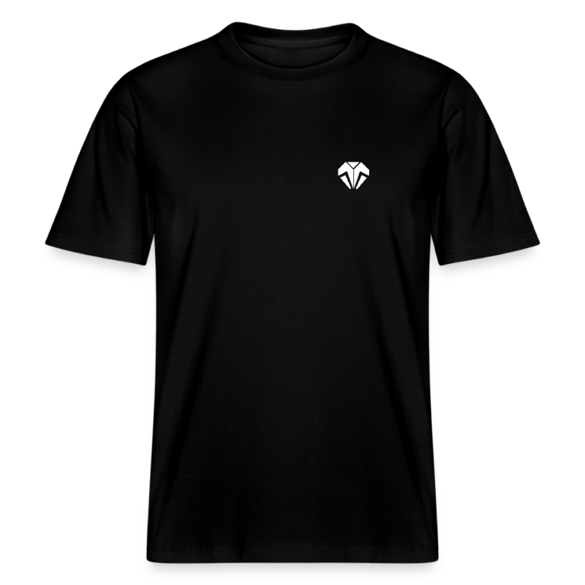 T-shirt bio noir Décontracté Unisexe Uranium