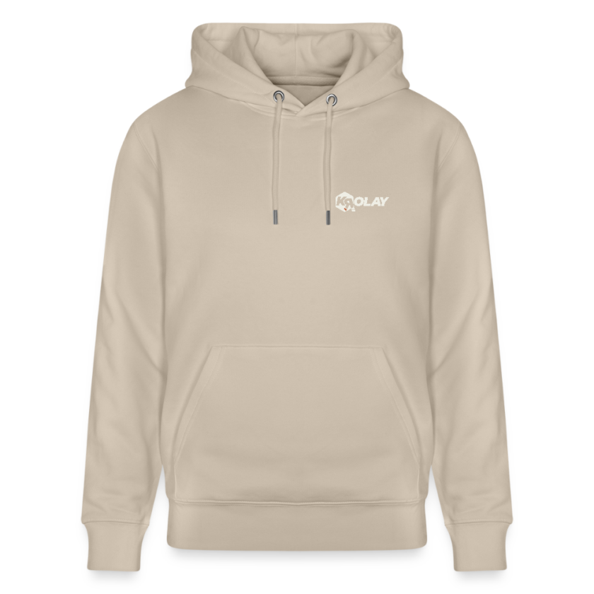 Sweat à capuche épais bio beige Unisexe Krolay
