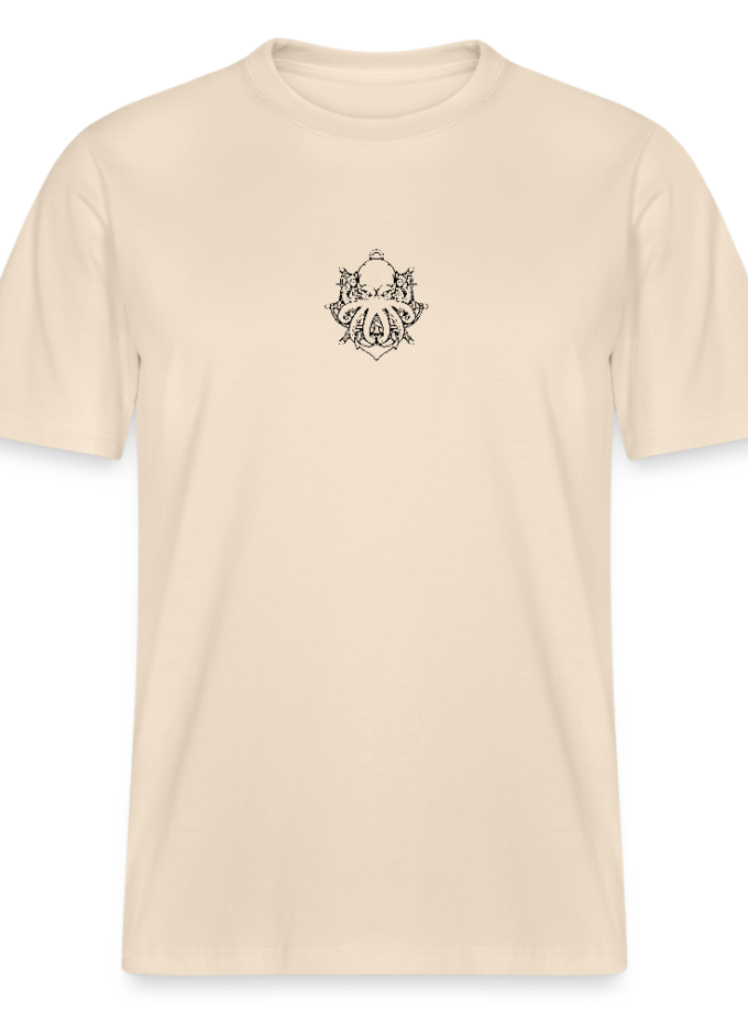 T-shirt bio blanc cassé Décontracté Unisexe Dhalen