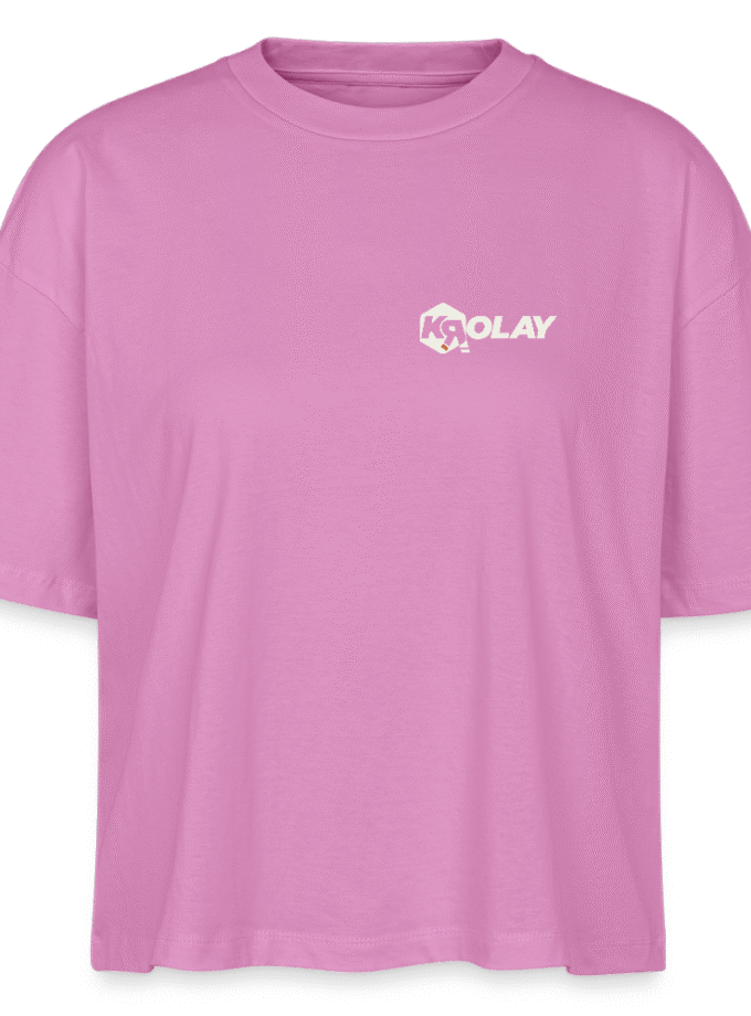 T-shirt bio Boxy rose Femme Krolay