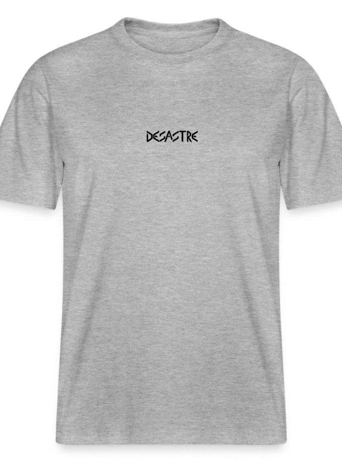 T-shirt bio gris Unisexe Desastre