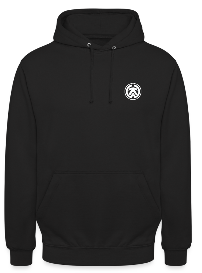 Sweat-shirt noir Unisexe Warkik