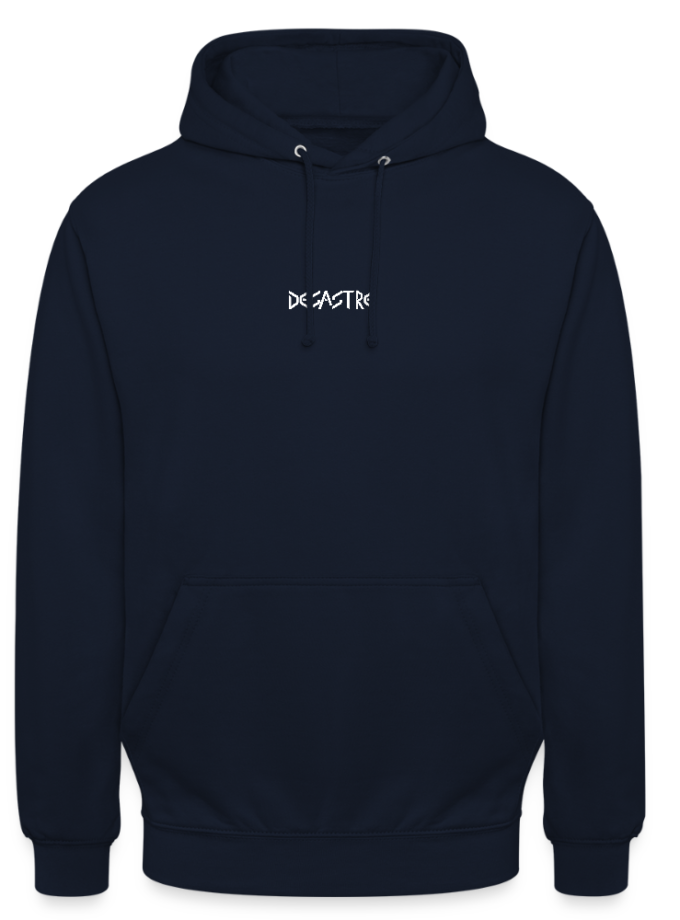 Sweat-shirt bleu Unisexe Desastre