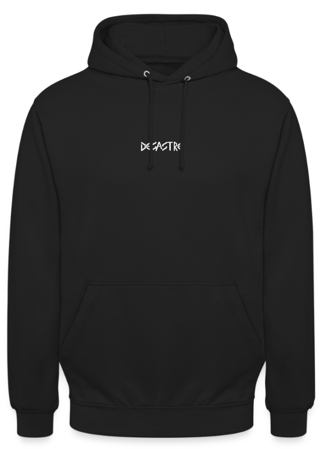 Sweat-shirt noir Unisexe Desastre