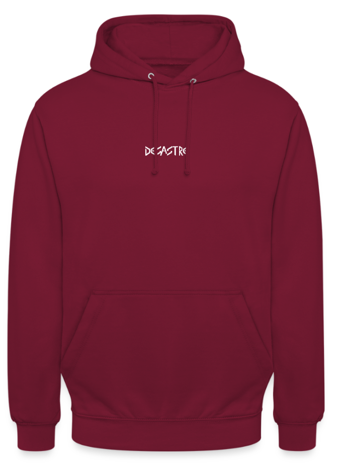 Sweat-shirt bordeaux Unisexe Desastre