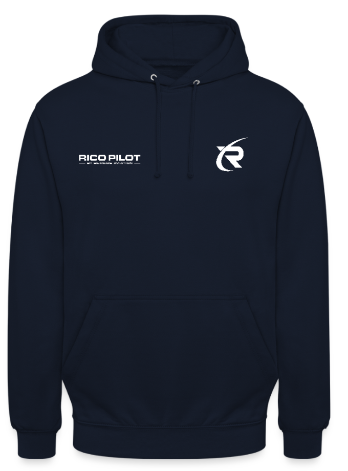 Sweat-shirt marine Unisexe RicoPilot