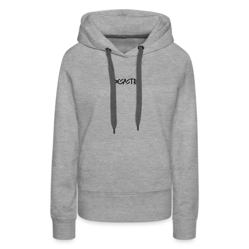 Sweat-shirt à capuche gris Femme Desastre