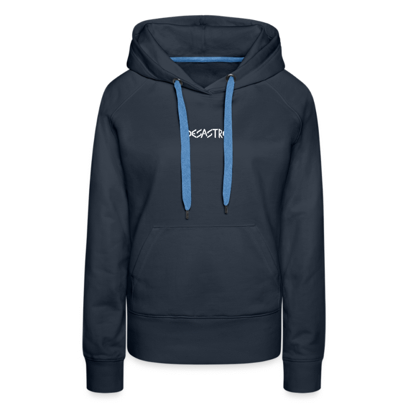 Sweat-shirt à capuche bleu Femme Desastre