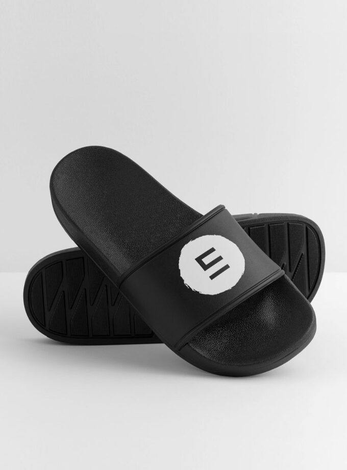 Claquettes noires Homme Echyr