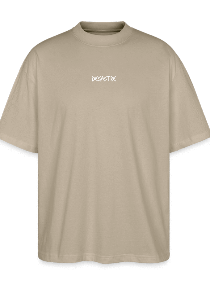 T-shirt bio gris pierre Oversize Unisexe Desastre fr1ngue stream streamer twitch merch