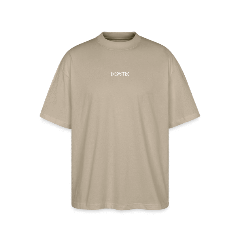 T-shirt bio gris pierre Oversize Unisexe Desastre fr1ngue stream streamer twitch merch