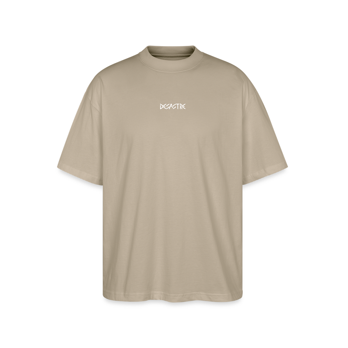 T-shirt bio gris pierre Oversize Unisexe Desastre fr1ngue stream streamer twitch merch