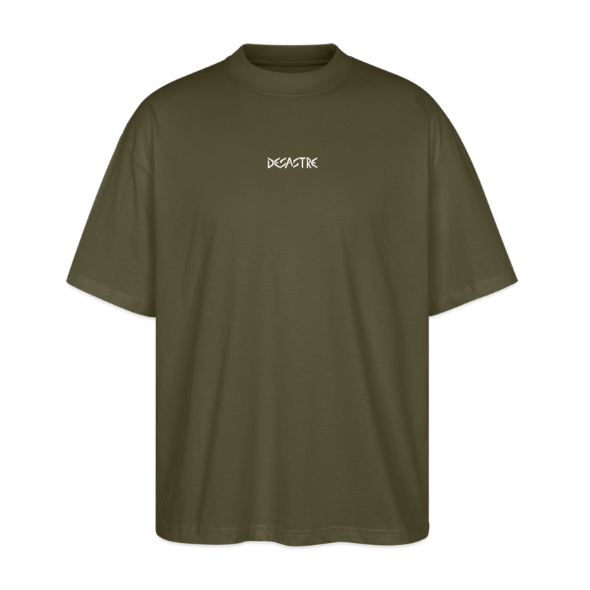 T-shirt bio kaki Oversize Unisexe Desastre fr1ngue stream streamer twitch merch