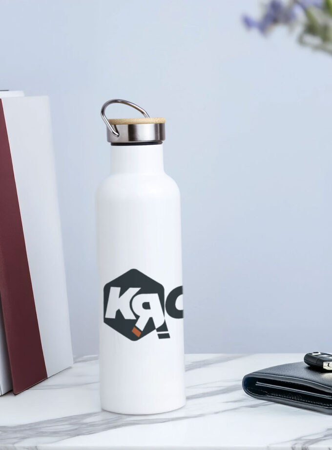 Gourde isotherme avec bouchon en bambou Krolay