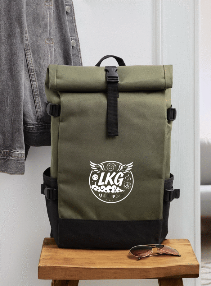 likywind sac à dos roll top kaki fr1ngue lol league of legends