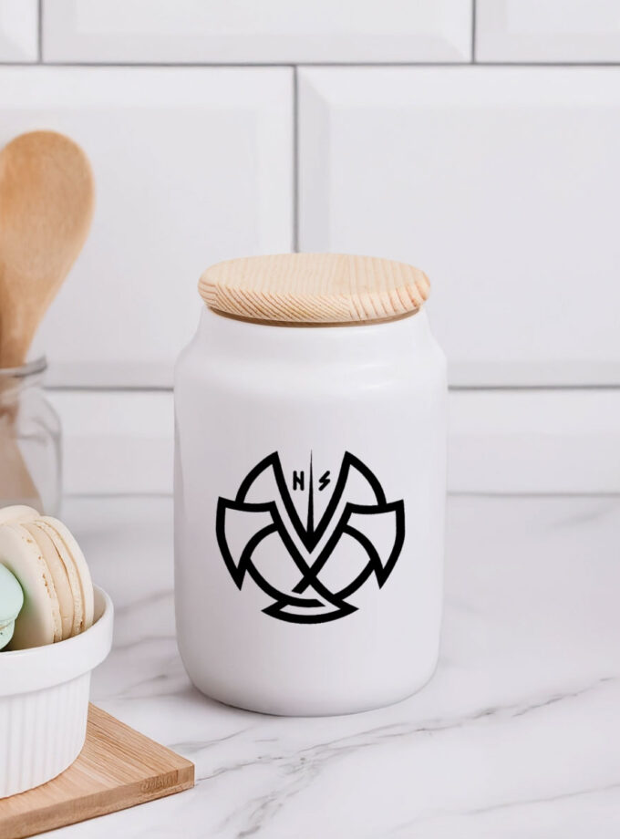 Boîte à biscuits avec couvercle en bois Dhalen