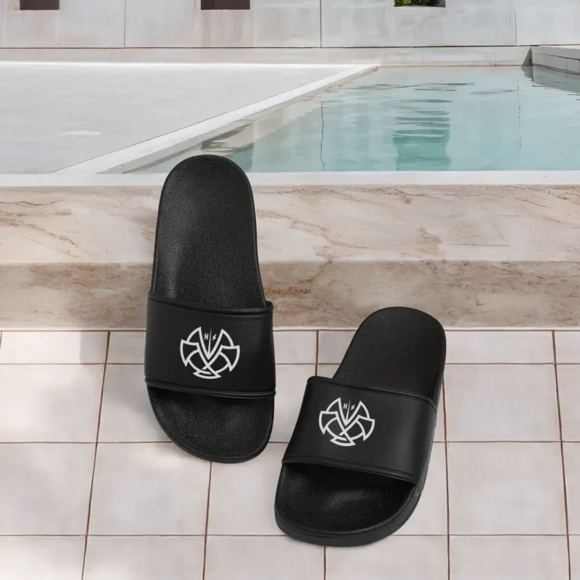 Claquettes noires Homme Dhalen