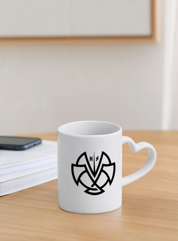 Mug avec anse en forme de cœur Dhalen