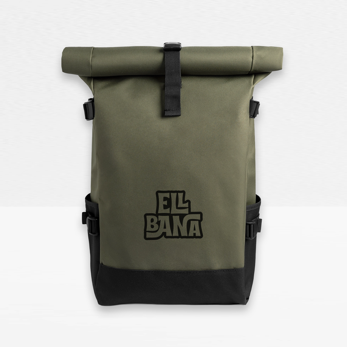 Sac à dos roll top kaki Ellbana
