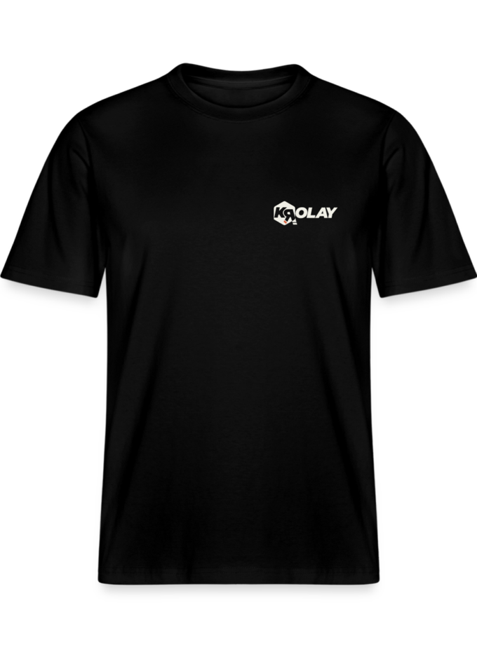 T-shirt bio Décontracté logo clair Unisexe Krolay fr1ngue rust